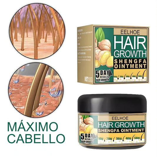 Crema Activadora de Crecimiento con Jengibre | Cabello Más Fuerte y Denso 30gr
